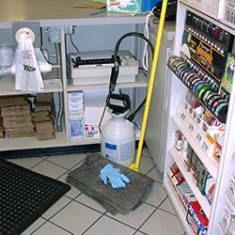 Convenience store cleaning products